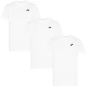 Nike 3-pack Sportswear Club T-shirts voor Heren in Wit