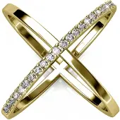MYC Paris X Duo ring - Oostenrijks kristal
