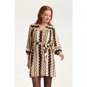 Smashed Lemon 24528 zigzag jurk |