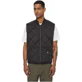 Dickies Diamantgequilted Vest Heren Zwart Gilets