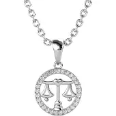 MYC Paris Weegschaal Zodiac Hangers - Zilver en Kristal