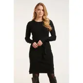 Smashed Lemon 24622 gebreide jurk met ronde hals |