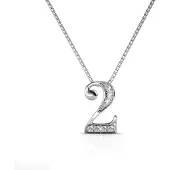 MYC Paris Nummer 2 hangers - Zilver en kristal