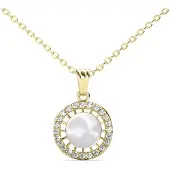 MYC Paris Chloe parel hangers - Goud en kristal