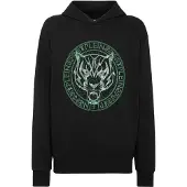 Plein sport Sweatshirt 'Tiger' groen / zwart / wit