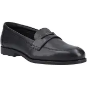 POD Islay Meisjes Zwarte Leren Mocassins
