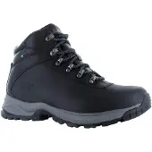 Hi-tec Eurotrek Lite Waterproof Faux Leren Heren Zwarte Wandelschoenen
