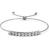 MYC Paris Crystal Mia Armbanden - Zilver en Kristal
