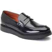 Base london Sid Leren Herenpantoffels Zwart