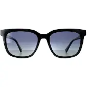GUESS Vierkante Heren Shiny Zwart Rook Gepolariseerd GU00050
