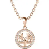 MYC Paris Tweelingen Zodiac Hangers - Roségoud en Kristal