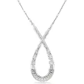 Swarovski 'Hyperbola' Dames Basis Metalen Ketting - Zilver 5679438
