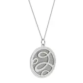 Orphelia 'Serena' Dames 925 Zilveren Ketting met Hanger - Zilver ZH-7096