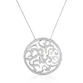 Orphelia Dames 925 Sterling Zilveren Ketting met Hanger - Zilver ZH-4881