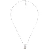 Orphelia Dames 925 Sterling Zilveren Ketting met Hanger - Zilver/Roze ZH-4831