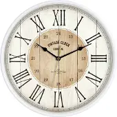 Eurotime 81748-07 Wandklok Kwarts 30.5 cm Wit