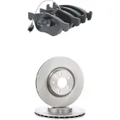 RIDEX 3405B3169 Remschijven en blokken