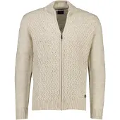 Baileys katoenen vest kabelpatroon rits beige