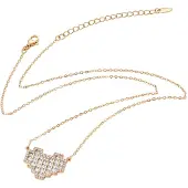 Faina Ketting goud / transparant