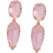 Gaya Oorbellen goud / rosa