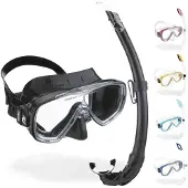 Cressi Kit Onda Onda Mexico Snorkeling Set Zwart