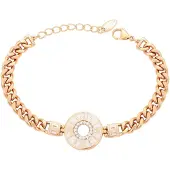 NAEMI Armband rose-goud / wit