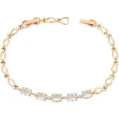 Faina Armband rose-goud / transparant