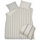 Vandyck Dekbedovertrek Pure 96 Offwhite Linnen / Satijn-240 x 200 / 220 cm | Lits-Jumeaux