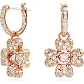 Swarovski 'Idyllia' Dames Vergulde Metalen Oorbellen - Roze 5674212