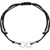 BRAELYN Armband zwart / zilver / wit