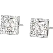 NAEMI Oorbellen zilver / transparant