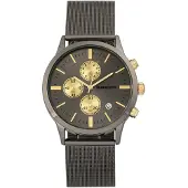 Breed Espinosa Chronograaf Horloge met Mesh-Armband en Datum