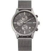 Breed Espinosa chronograaf mesh-armband horloge met datum