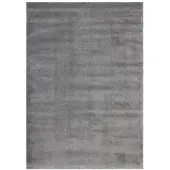 Muratap Velvet soft laagpolig effen vloerkleed fluweel zilver grijs- 120x170 cm