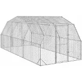 vidaXL Kippenren 2,5x6x2,25 m gegalvaniseerd staal