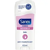 Sanex 1 x – Deodorant Stick – Dermo Invisible – 65 ml - Onzezichtbare Deodorantstick - Deodorantstick - Onzichtbare Deodorant - Huidvriendelijke Deodorant - Frisheid