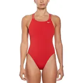 Nike Hydrastrong Solids Spiderback Swimsuit Rood 26 Vrouw