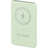 Verbatim Charge n Go Magnetic Wireless Powerbank 5000 mAh Fast Charge, Quick Charge 3.0, USB PD 3.0, Adaptive Fast Charge LiPo USB-C Groen