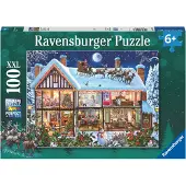 Ravensburger puzzel Kerstmis Thuis - Legpuzzel - 100XXL stukjes
