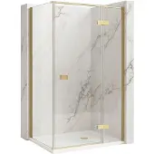 REA Atlas 80X80 Right - Douchecabine - Gouden Schotse - 80X80X200Cm