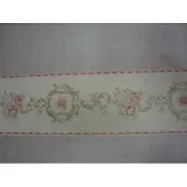 Rasch BEHANGRAND ROOSJES BLOEMETJES CREME GROEN ROSE