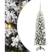 vidaXL Kunstkerstboom Groen 120 cm PVC en Staal en Kunststof