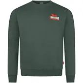 Lonsdale Sweatshirt 'Lympstone' donkergroen / rood / wit