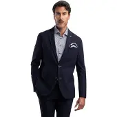 Blue industry colbert donkerblauw effen