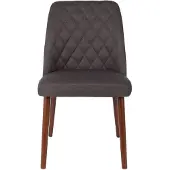 Feliz Lifestyle Set van 2 eetkamerstoelen Andrain | polyester grijs 48x85x56 cm eetkamerstoelen | NADUVI