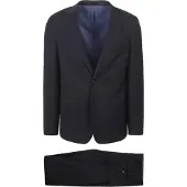Suitable Structure Kostuum Wol Navy | Donkerblauw | Maat 56