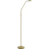 QAZQA Moderne vloerlamp messing incl. LED 3-staps dimbaar oplaadbaar - Waldorf