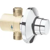 Silfra Quik Douche Inbouwdrukknopkraan, chroom