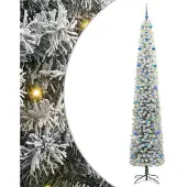 vidaXL Kunstkerstboom Groen 270 cm PVC en Staal en Kunststof