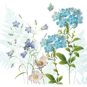 Braun Servetten 33x33cm 20 stuks Atelier Blue Harmony